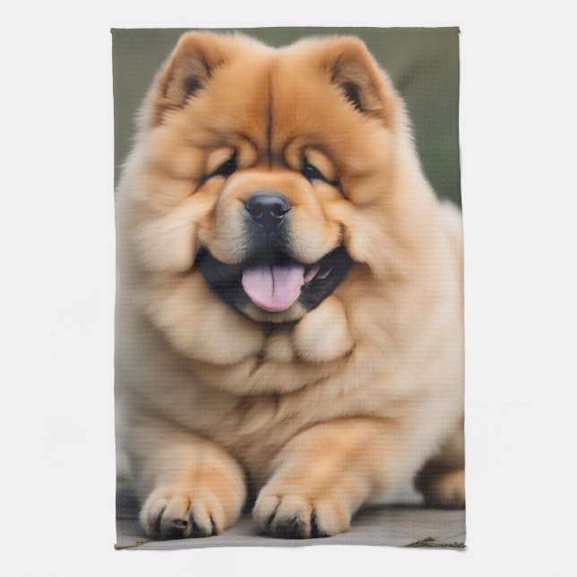 Paño De Cocina Hermosa Chow Chow (Vertical)