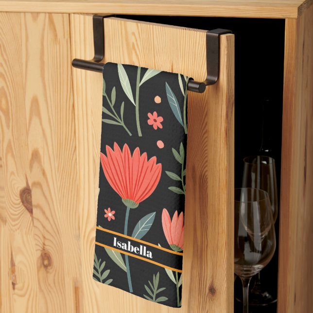 Paño De Cocina Hermosa Colección Floral Popular (Pliegue de tercios)