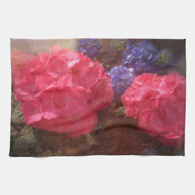 Paño De Cocina Hermosa Hydrangea (Horizontal)
