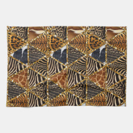 Paño De Cocina Hermosa impresión de piel animal trendy triangular