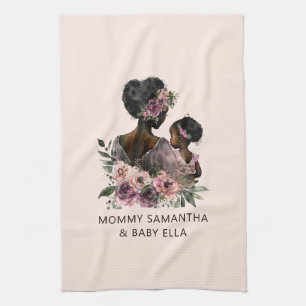 Paño De Cocina Hermosa mamá y hija negras (8)