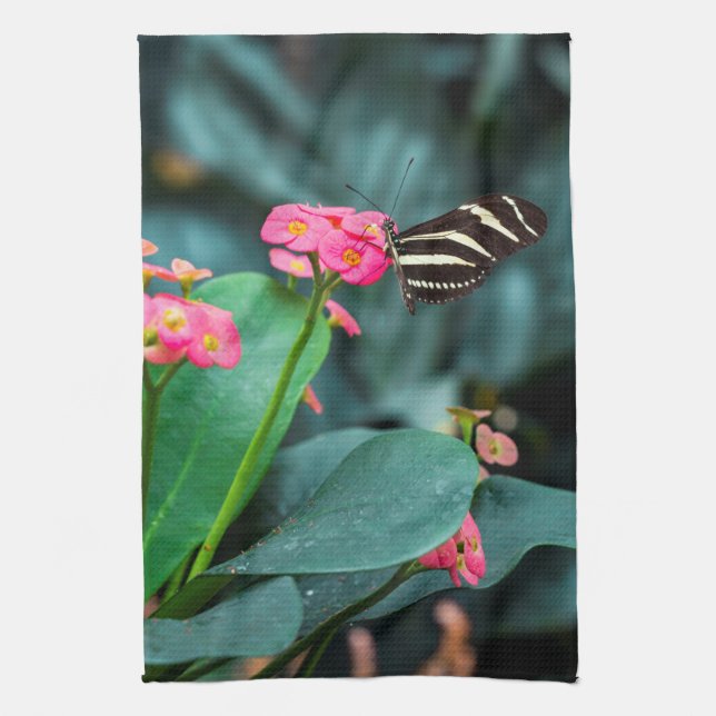 Paño De Cocina Hermosa mariposa (Vertical)