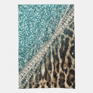Paño De Cocina Hermosa moda girly leopardo animal faux piel impre