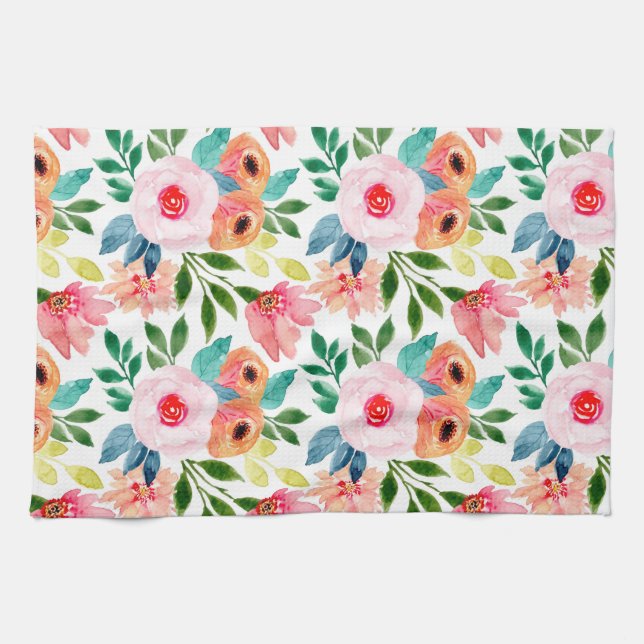 Paño De Cocina Hermosas flores acuáticas (Horizontal)