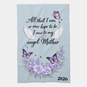 Paño De Cocina Hermoso Ángel del Día de la Madre Madre