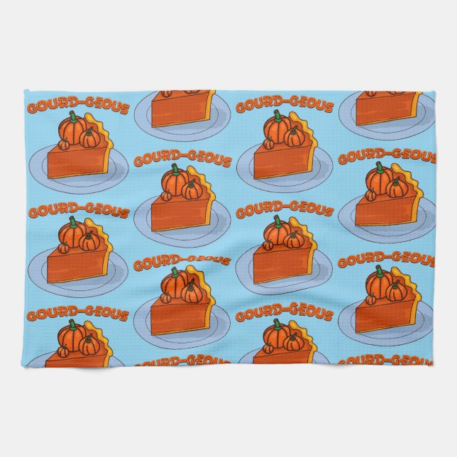 Paño De Cocina Hermoso de calabaza (Horizontal)
