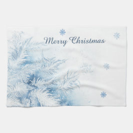 Paño De Cocina Hermoso Escarcha de Navidad Invernal