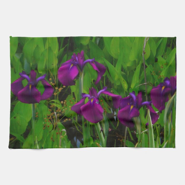 Paño De Cocina Hermoso Iris Morado (Horizontal)