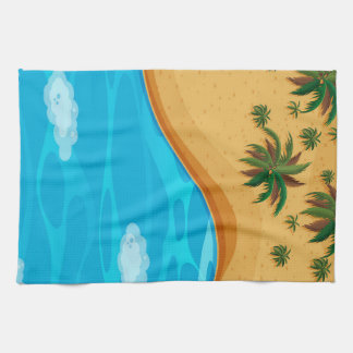 Paño De Cocina Hermoso paisaje playero