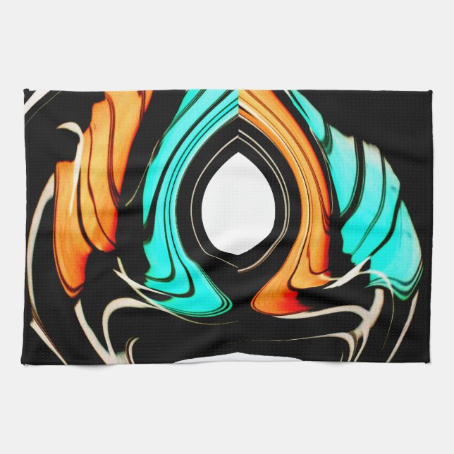 Paño De Cocina Hermoso resumen Swirls Art Print (Horizontal)