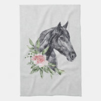 Hermoso retrato de cabeza de caballo negro
