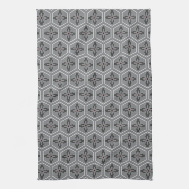 Paño De Cocina Hexagón floral (Vertical)