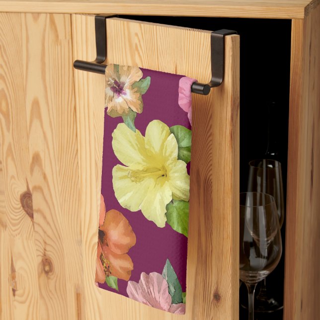 Paño De Cocina Hibiscus 🌺 (Pliegue de tercios)