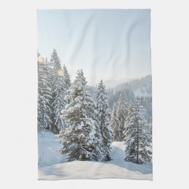 Paño De Cocina Hielo y nieve | Allgäu Bavaria Southern Germany (Vertical)