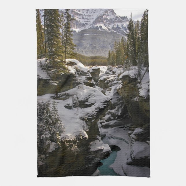 Paño De Cocina Hielo y nieve | Parque nacional Jasper Alberta, Ca (Vertical)
