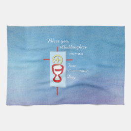 Paño De Cocina Hija, Primera Santa Comunión, Turquesa