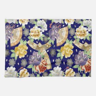 Paño De Cocina Hinchas y flores de Japón