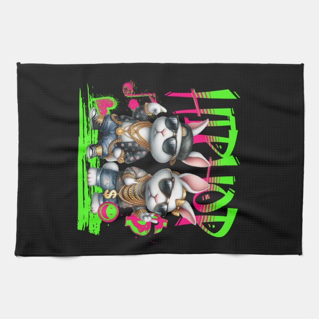 Paño De Cocina Hip Hop Bunnies (Horizontal)