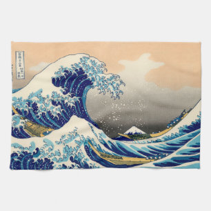 Paño De Cocina Hiroshige La Gran Ola De Kanagawa