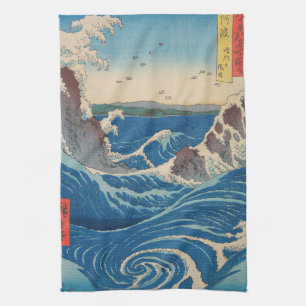 Paño De Cocina Hiroshige Utagawa - Hidromasaje de Naruto, provinc