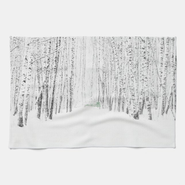 Paño De Cocina Historia de los Navidades blancos (Horizontal)