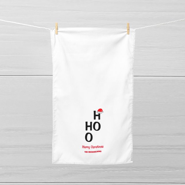 Paño De Cocina Ho Ho Ho: Feliz Navidad (Subido por el creador)