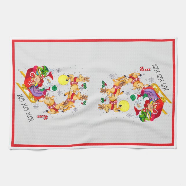 Paño De Cocina Ho Ho Ho! Kitchen Towels (Horizontal)