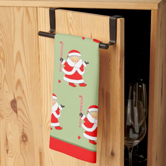 Paño De Cocina Hockey sobre césped Navidad (Pliegue de tercios)
