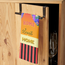 Paño De Cocina Hogar, dulce hogar amarillo