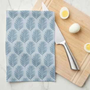 Paño De Cocina Hoja de Palma Azul Claro