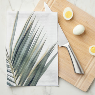 Paño De Cocina Hoja verde de palmera pálida