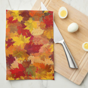 Paño De Cocina Hojas caídas - Celebran la belleza del otoño