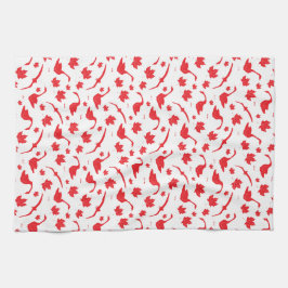 Paño De Cocina Hojas Canadá de Geese y Maple - Bandera canadiense