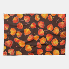 Paño De Cocina Hojas Coloridas de Aspen Temblón de Otoño