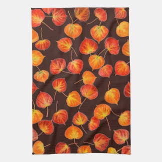 Paño De Cocina Hojas Coloridas de Aspen Temblón de Otoño