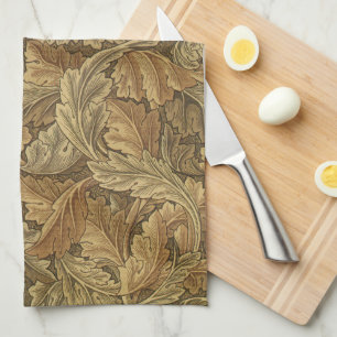 Paño De Cocina Hojas de Acanthus por William Morris, textil antig