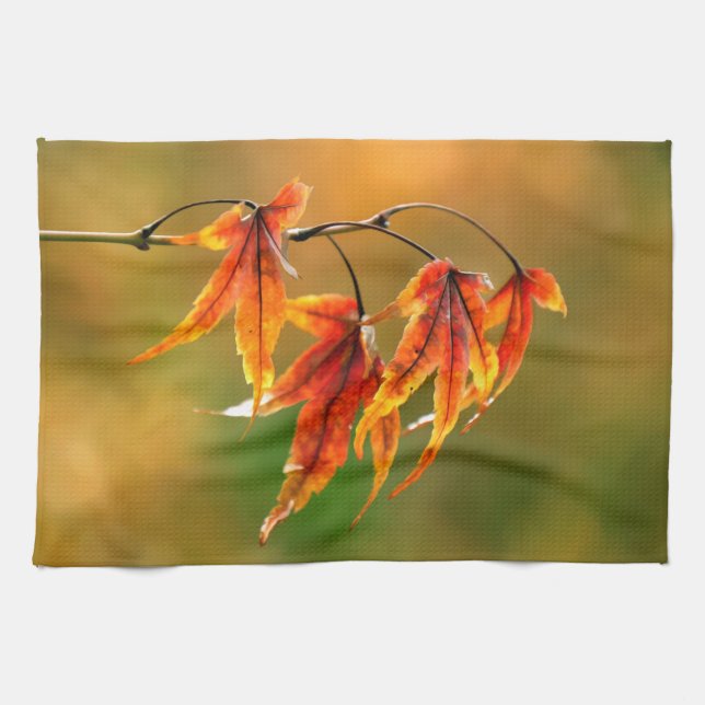 Paño De Cocina Hojas de arce japonesas (Horizontal)