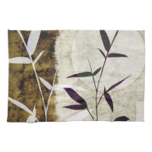 Hojas de luna de bambú marrón