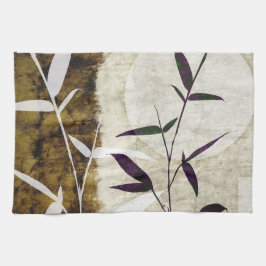 Paño De Cocina Hojas de luna de bambú marrón