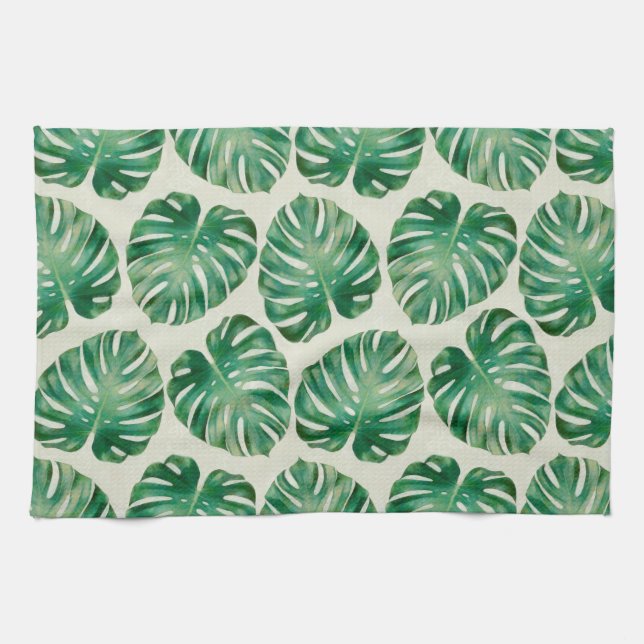 Paño De Cocina Hojas de monstera (Horizontal)