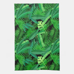 Paño De Cocina Hojas de palmeras tropicales