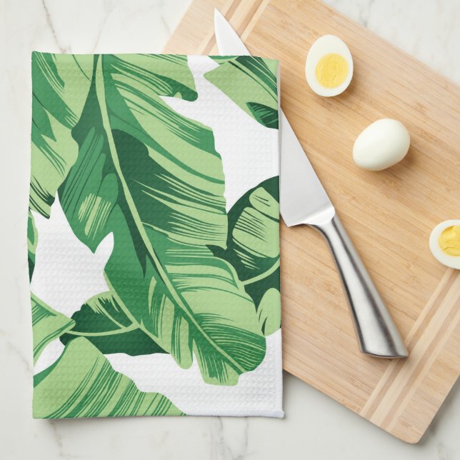 Paño De Cocina Hojas de plátano (Doblado Cuarto)