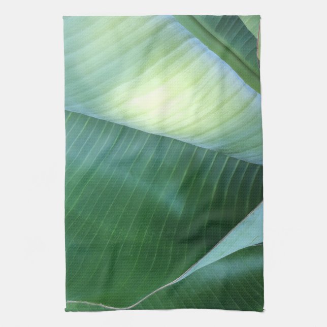 Paño De Cocina Hojas de Plátano Abstracto 37 (Vertical)