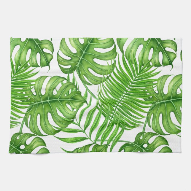 Paño De Cocina Hojas tropicales (Horizontal)