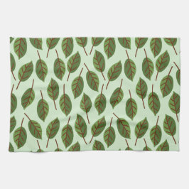 Paño De Cocina Hojas verdes