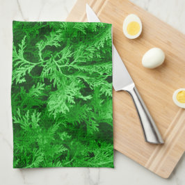 Paño De Cocina Hojas verdes