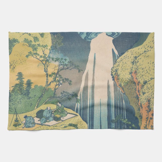 Paño De Cocina Hokusai Amida cae cascada (Horizontal)