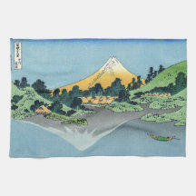 Hokusai - El Monte Fuji reflexiona en el lago Kawa
