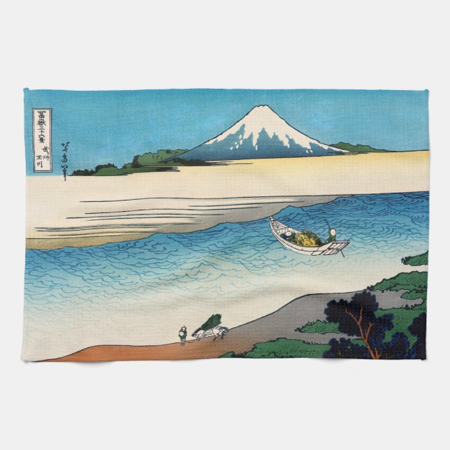 Paño De Cocina Hokusai - Río Tama en la provincia de Musashi (Horizontal)