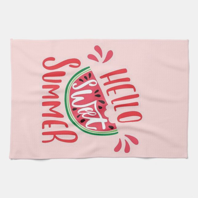 Paño De Cocina Hola, verano dulce (Horizontal)